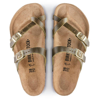 Birkenstock - Sandália feminina Mayari em couro oleado