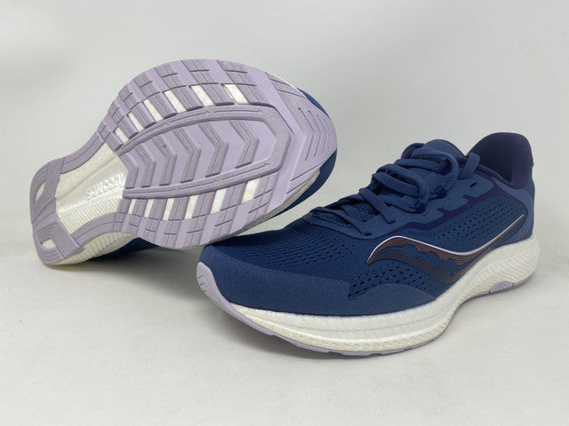 Tênis de corrida Saucony Freedom 4 feminino Storm/Lilás Azul