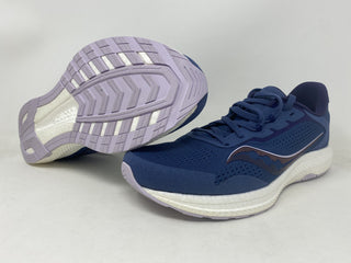 Tênis de corrida Saucony Freedom 4 feminino Storm/Lilás Azul