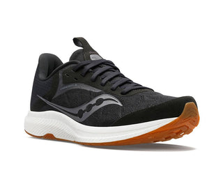 Tênis de corrida Saucony Freedom 4 masculino, preto/goma, tamanho 12,5 D, médio, EUA