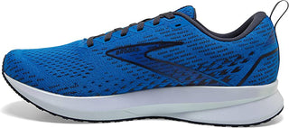 Tênis de corrida Brooks Levitate 5 masculino, azul/tinta da Índia/branco