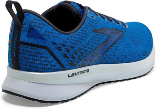 Tênis de corrida Brooks Levitate 5 masculino, azul/tinta da Índia/branco