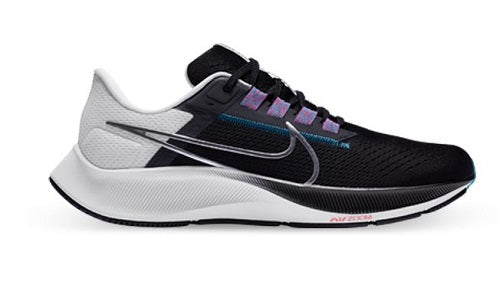 Tênis de corrida Nike Air Zoom Pegasus 38 masculino preto/prateado