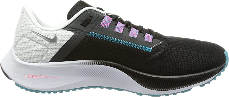 Tênis de corrida Nike Air Zoom Pegasus 38 masculino preto/prateado