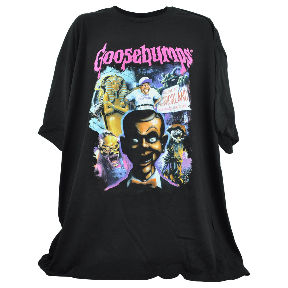 Goosebumps Horror Novel Black Short Sleeve Crew Neck Adults Tshirt Tee 4-XLarge