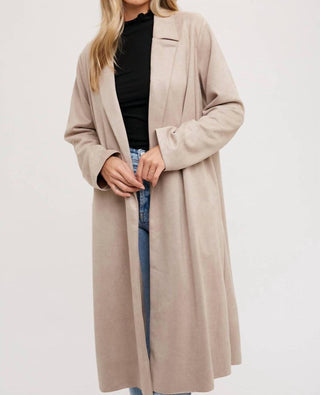 Bluivy - Brittney Faux Suede Coat