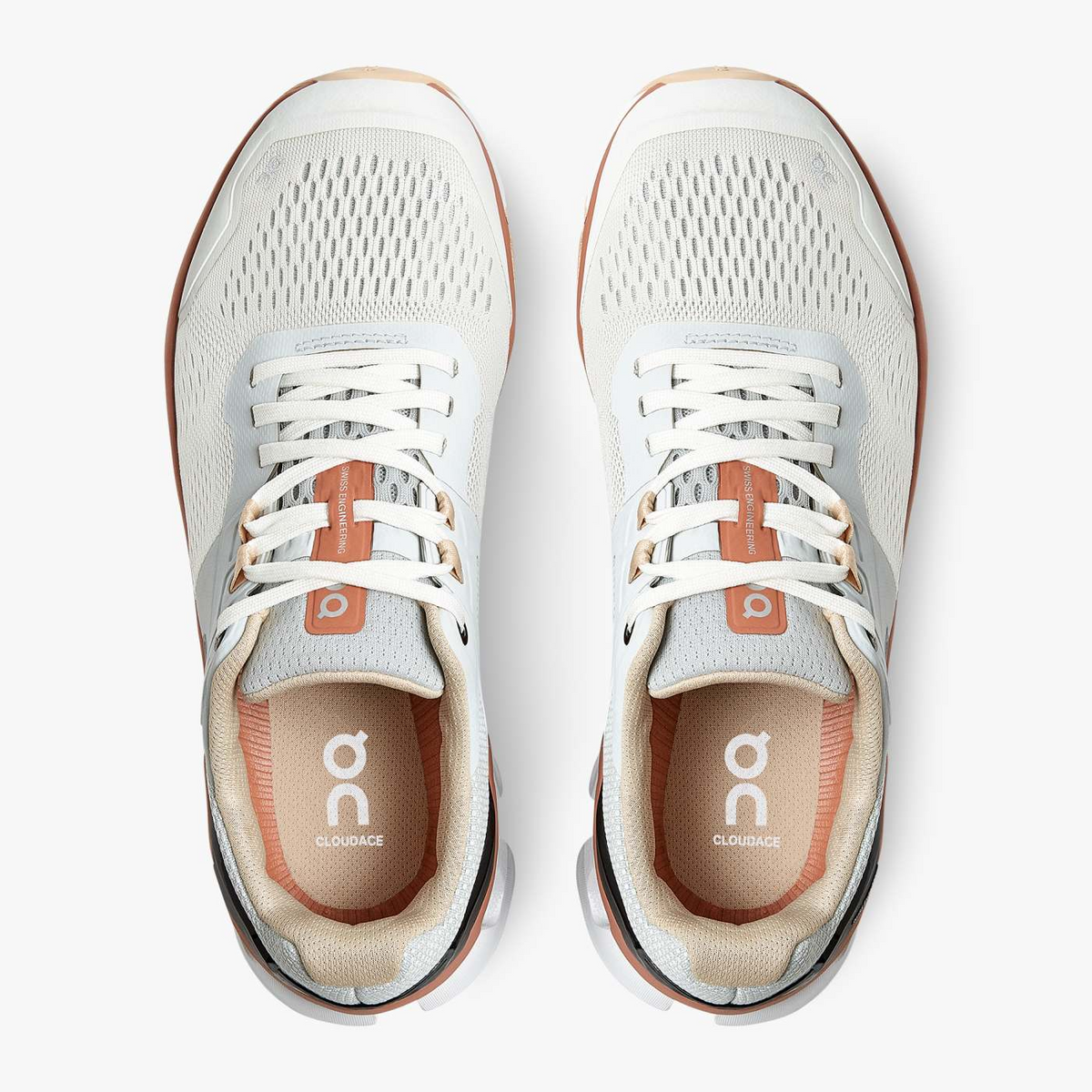 Tênis de corrida feminino Cloudace, branco, tamanho 5 B (M) EUA