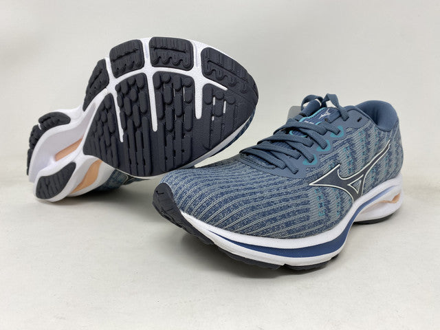 Tênis de corrida Mizuno Wave Rider 25 feminino, cinza, tamanho 11,5 B (M) EUA