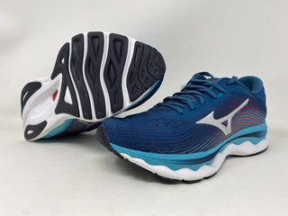 Tênis de corrida Mizuno Wave Sky 5 feminino, azul legião, tamanho 8 B, médio, EUA