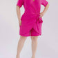 Karen T Design - Modern Wrap Romper With Tie Waist