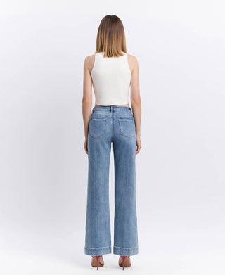 Flying Monkey - High Rise Wide Leg Jeans