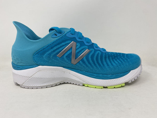 Tênis de corrida feminino New Balance 860 v11 Virtual Sky/Lime tamanho 6,5 D Wide EUA