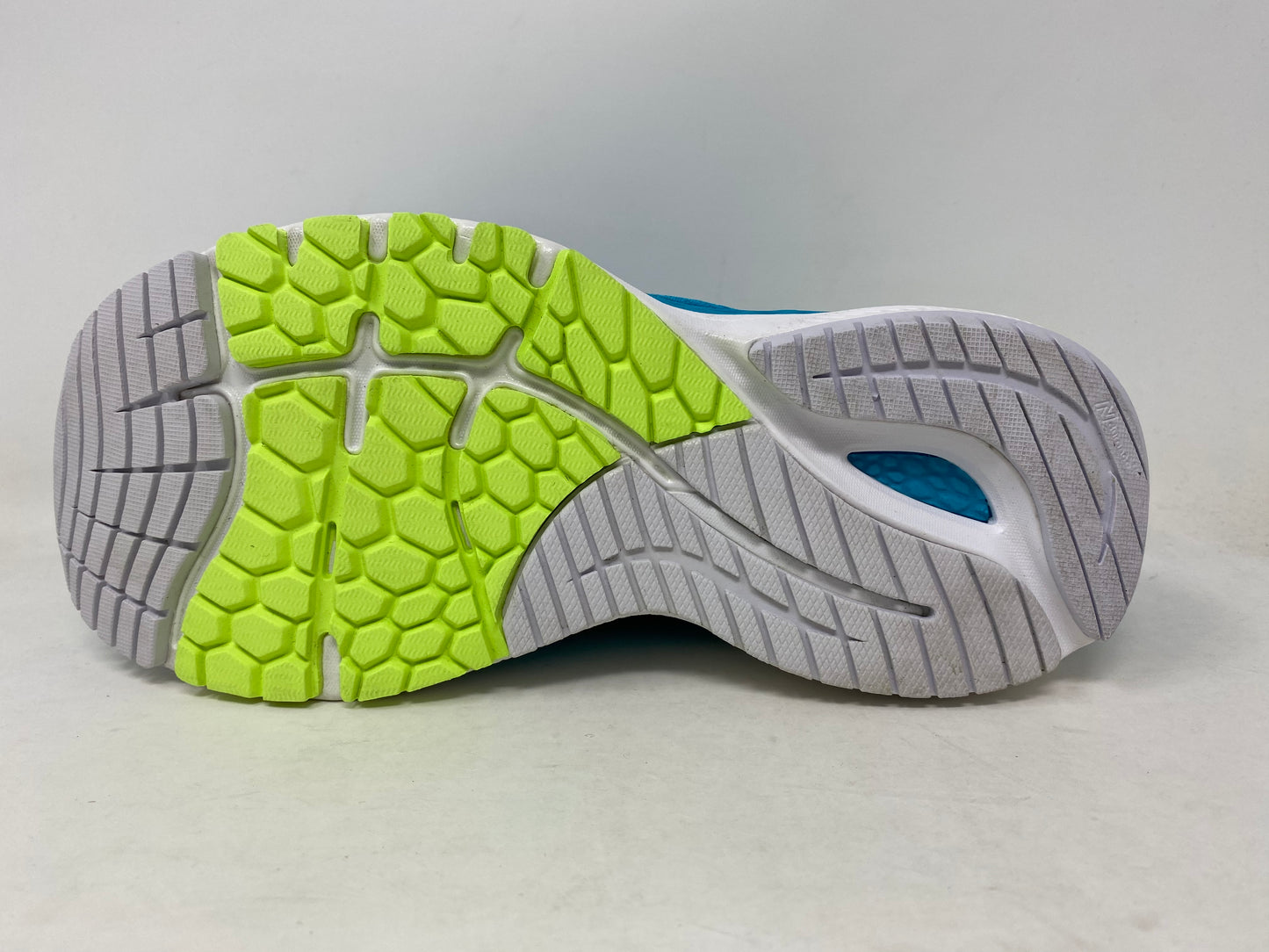 Tênis de corrida feminino New Balance 860 v11 Virtual Sky/Lime tamanho 6,5 D Wide EUA