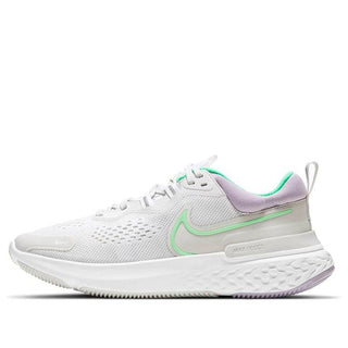 Tênis de corrida Nike React Miler 2 feminino, tom platina/verde, tamanho 5 B (M) EUA