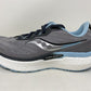 Tênis de corrida feminino Saucony Triumph 19 Alloy/Powder Gray, tamanho 6,5 B (M) EUA