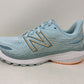 Tênis de corrida New Balance X 860 V12 feminino azul/azul manga claro