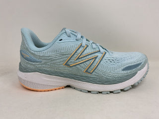 Tênis de corrida New Balance X 860 V12 feminino azul/azul manga claro