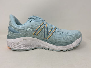 Tênis de corrida New Balance X 860 V12 feminino azul/azul manga claro