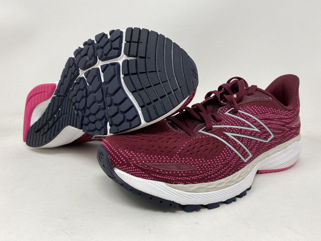 Tênis de corrida feminino New Balance X 860 V12, cor granada/rosa, tamanho 6,5 B, médio, EUA