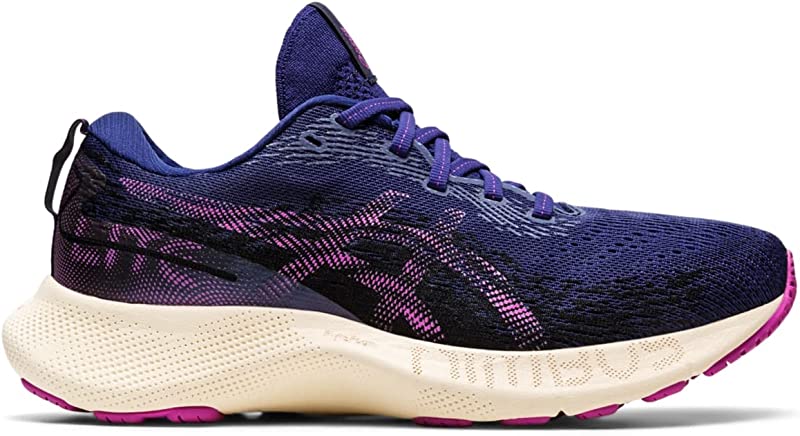 Tênis de corrida ASICS Gel Nimbus LITE 3 feminino, azul/orquídea, tamanho 10,5 B, médio, EUA