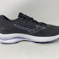 Tênis de corrida Mizuno Wave Rider 25 feminino, preto, tamanho 8 D, largo, EUA