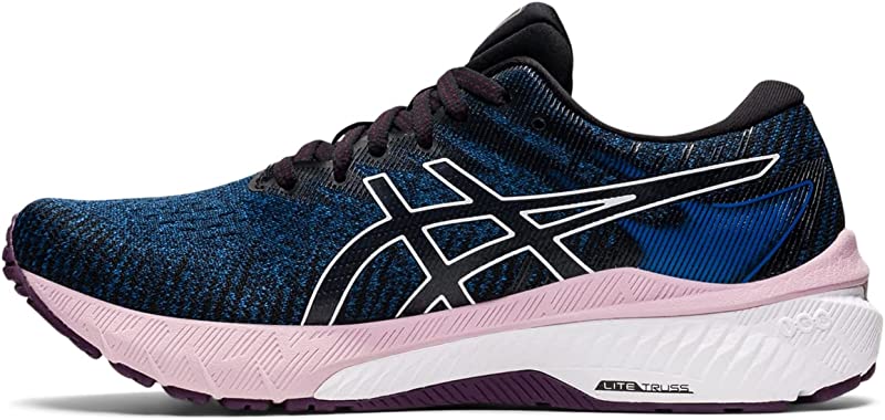 Tênis de corrida feminino Asics Lake Drive/branco azul tamanho 6,5 B (M) EUA
