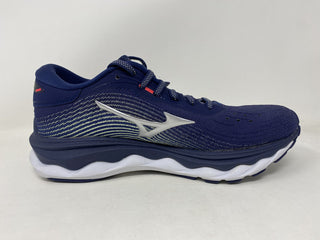 Tênis de corrida Mizuno Wave Sky 5 feminino azul-pecã