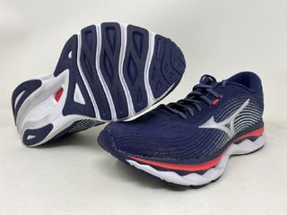 Tênis de corrida Mizuno Wave Sky 5 feminino azul-pecã