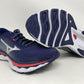 Tênis de corrida Mizuno Wave Sky 5 feminino azul-pecã