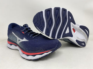 Tênis de corrida Mizuno Wave Sky 5 feminino azul-pecã