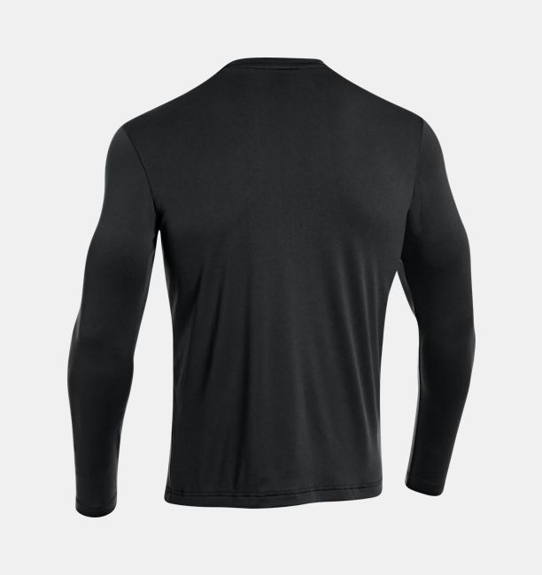 Camiseta masculina Under Armour Tech manga comprida - Preta - Pequena