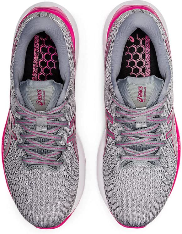 Tênis de corrida feminino ASICS Gel Cumulus 24 Sheet Rock/Rosa/Cinza 10 B (M) EUA