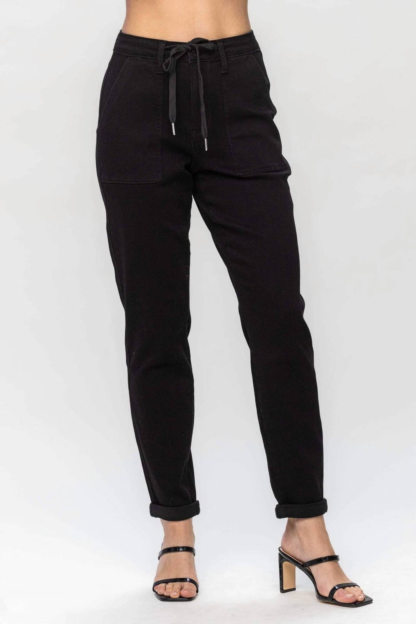 Judy Blue - Women's High Waist Double Roll Cuff Jogger