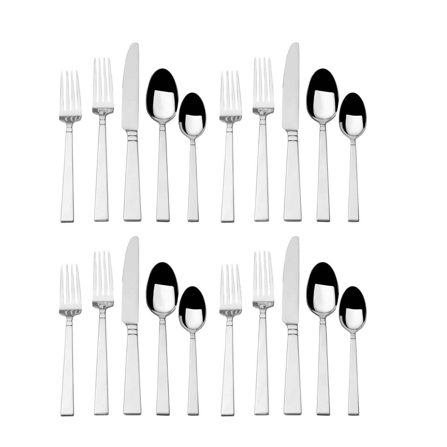 Mikasa Greer Stainless Steel Flatware Set - Service for Four