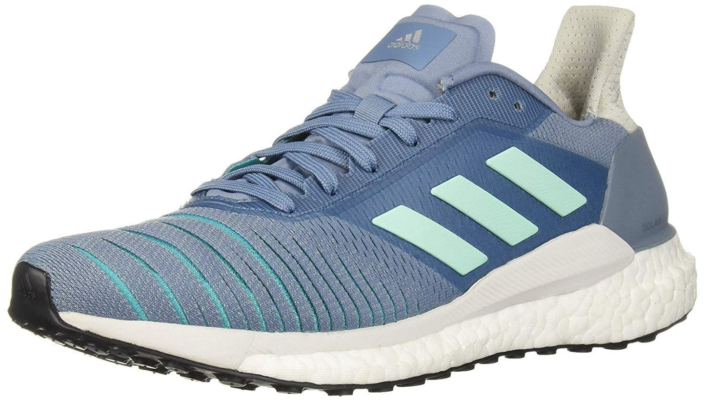 Tênis de corrida feminino Adidas Solar Glide 5, azul, tamanho 11 B (M) EUA