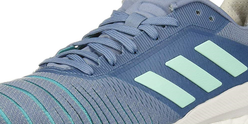 Tênis de corrida feminino Adidas Solar Glide 5, azul, tamanho 11 B (M) EUA