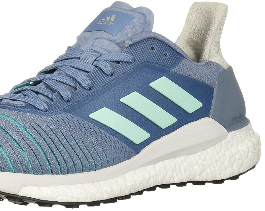 Tênis de corrida feminino Adidas Solar Glide 5, azul, tamanho 11 B (M) EUA