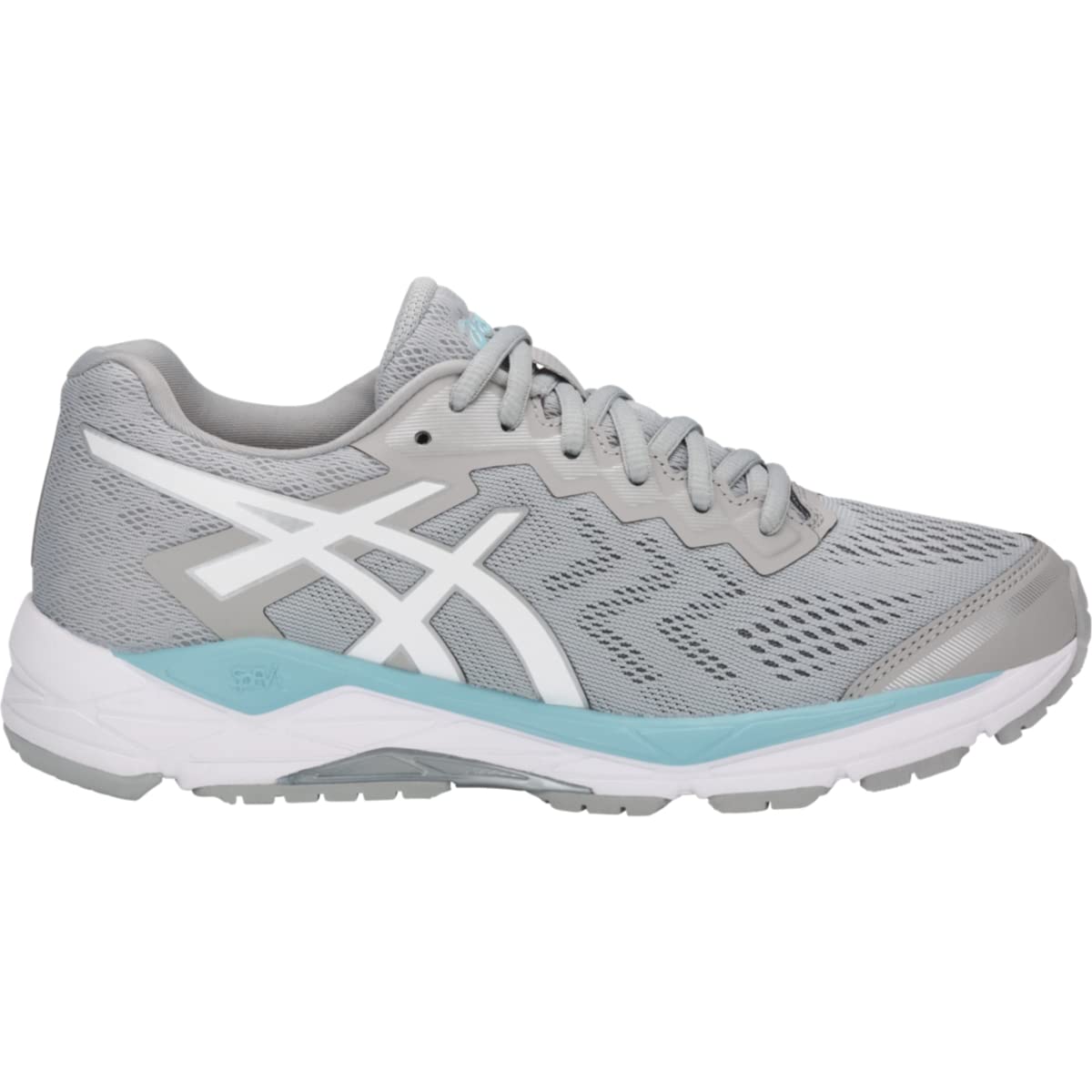 Tênis de corrida Asics Gel Fortitude 8 feminino cinza/branco tamanho 11 B (M) EUA