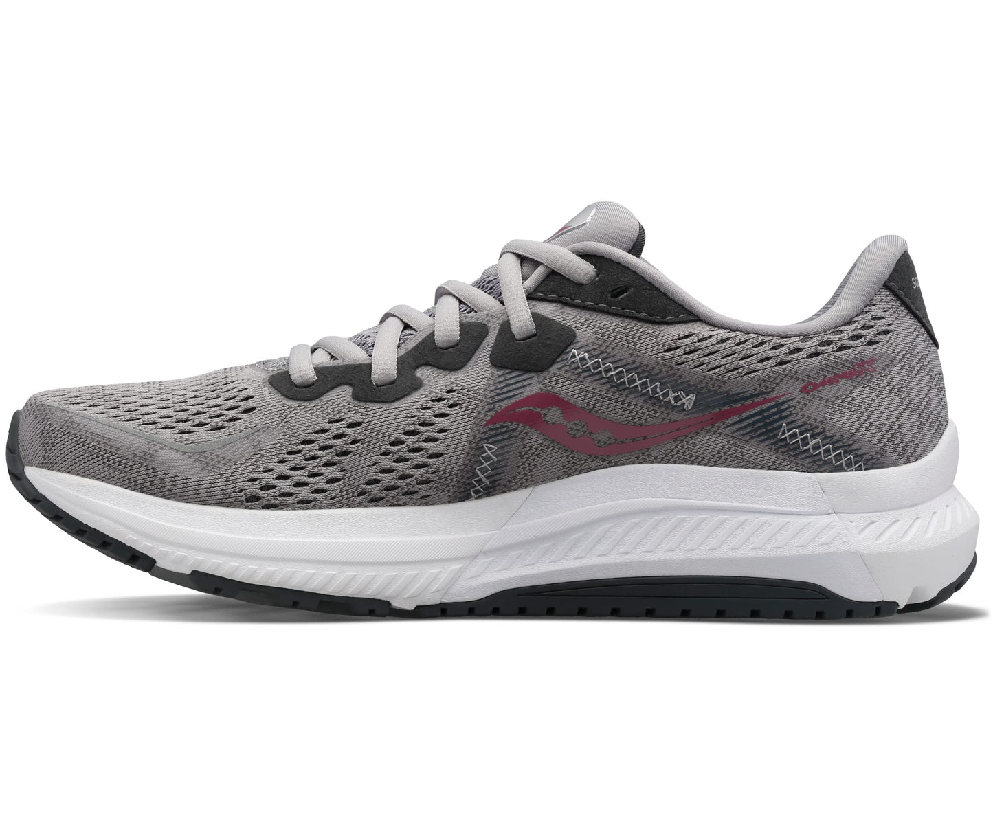 Tênis de corrida feminino Saucony Omni 20 cinza