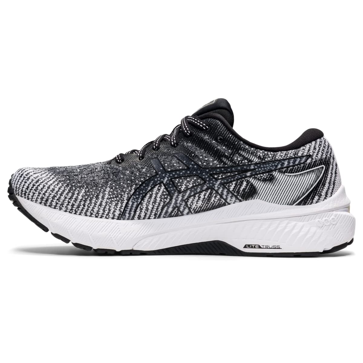 Tênis de corrida feminino Asics GT 2000 10, branco/preto, tamanho 10 B (M) EUA