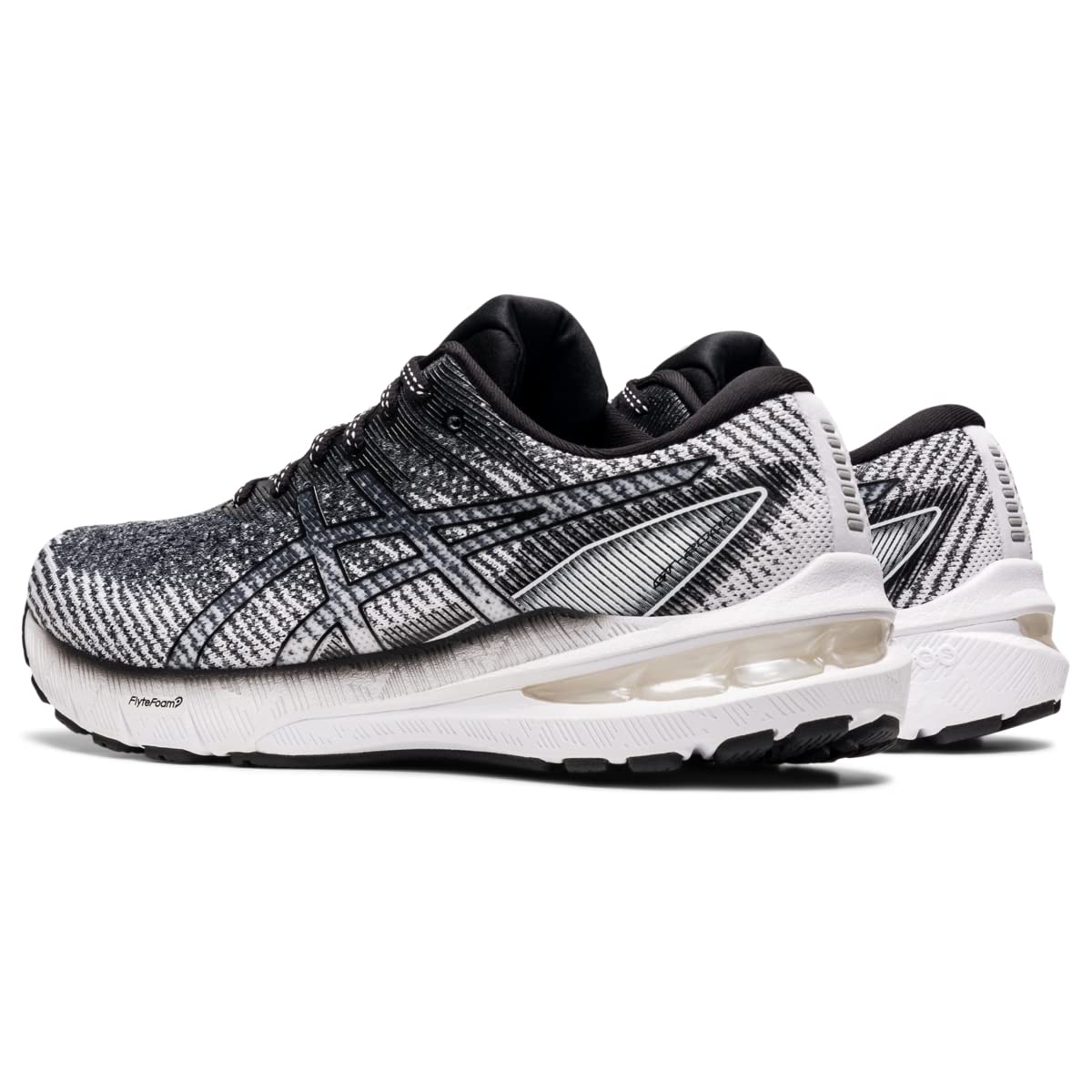 Tênis de corrida feminino Asics GT 2000 10, branco/preto, tamanho 10 B (M) EUA