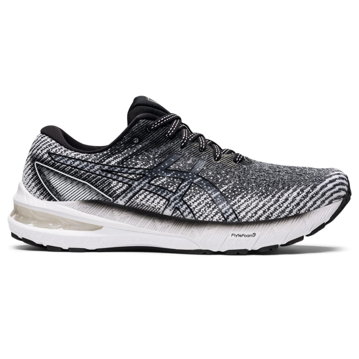 Tênis de corrida feminino Asics GT 2000 10, branco/preto, tamanho 10 B (M) EUA