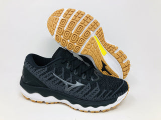 Tênis de corrida Mizuno Wave Sky 4 Waveknit feminino, sombra escura, tamanho 6,5 B (M) EUA
