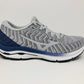 Tênis de corrida Mizuno Wave Rider 24 Knit feminino, branco, tamanho 6 B (M) EUA