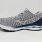Tênis de corrida Mizuno Wave Rider 24 Knit feminino, branco, tamanho 6 B (M) EUA