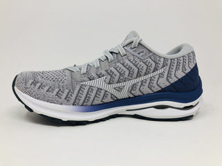 Tênis de corrida Mizuno Wave Rider 24 Knit feminino, branco, tamanho 6 B (M) EUA