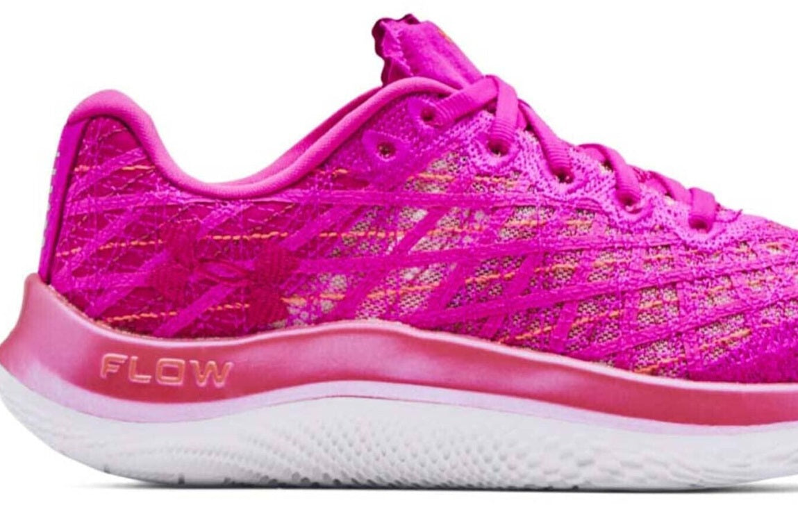 Tênis de corrida Under Armour Flow Velociti Wind feminino rosa