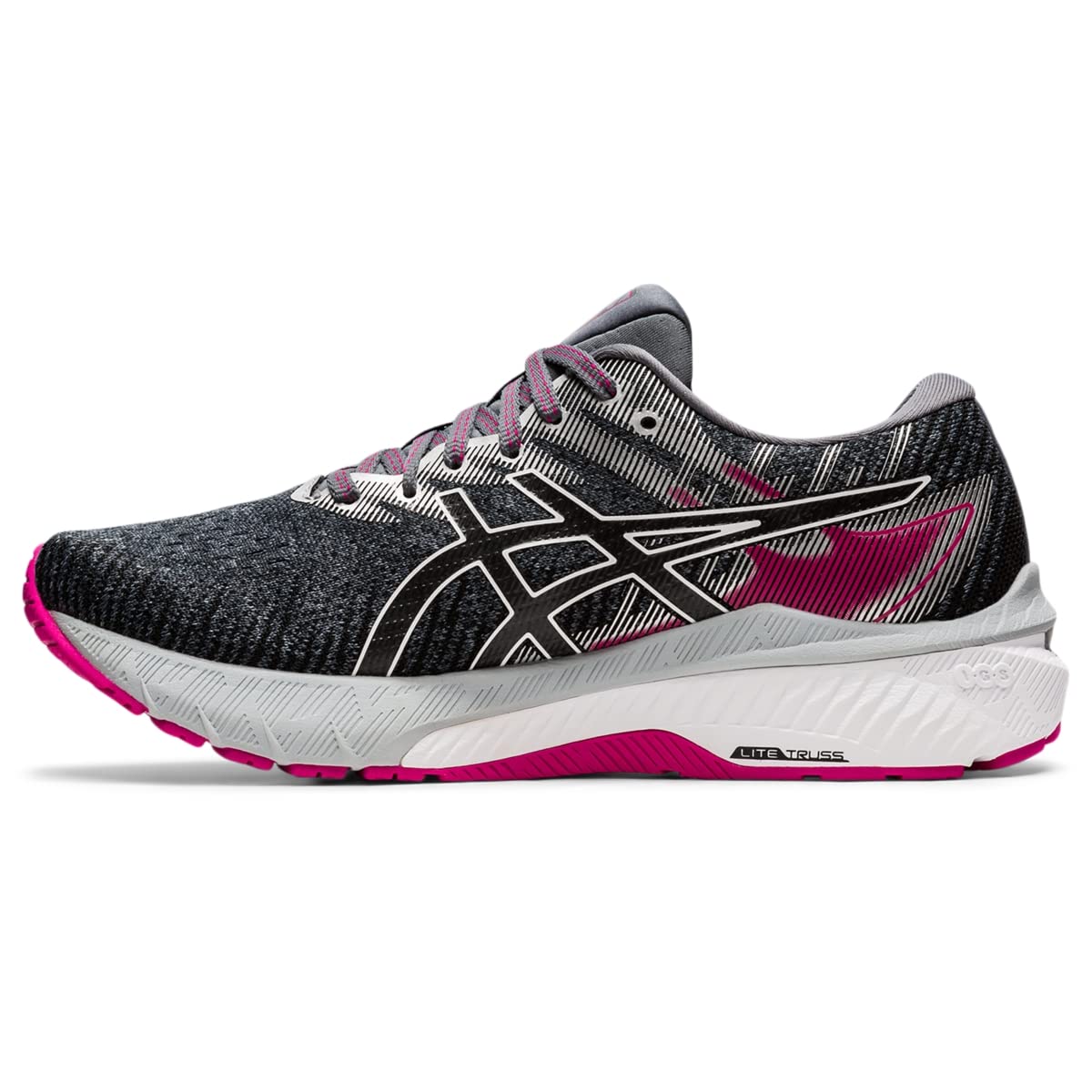 Tênis de corrida feminino Asics GT 2000 10 Sheet Rock/Rosa Rave tamanho 7 B (M) EUA