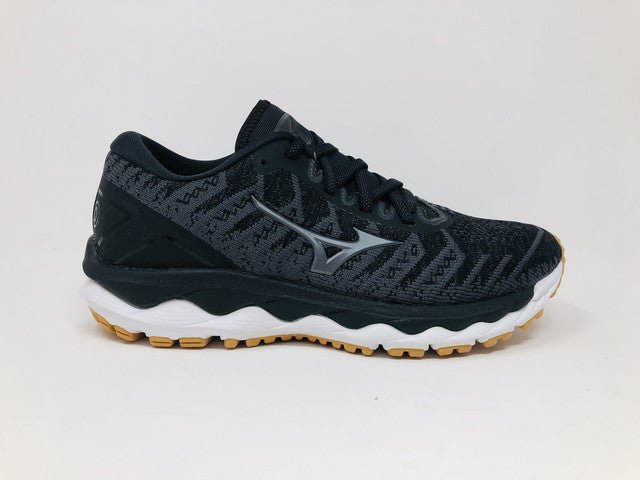 Tênis de corrida Mizuno Wave Sky 4 Knit feminino, Dark Shadow, tamanho 6 B (M) EUA