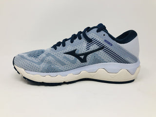 Tênis de corrida Mizuno Horizon 4 feminino Arctic Ice/Mood Indigo tamanho 6 B (M) EUA